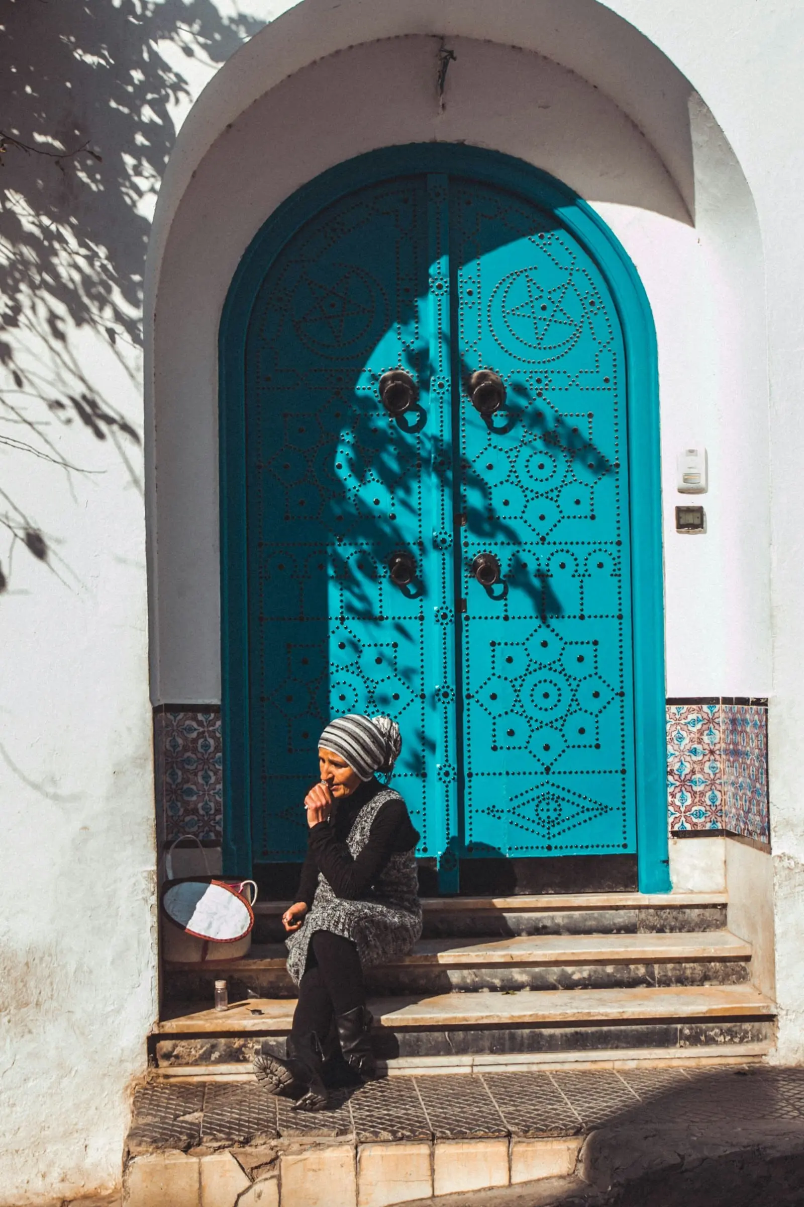 Porte turquoise de Sidi Bou Saïd